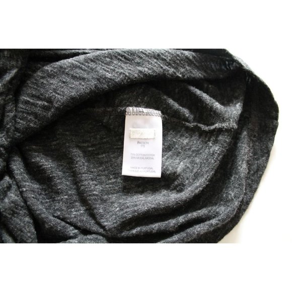 IRO Pacson Dress Heathered Dark Grey Size Medium Front Twist Jersey Net-a-Porter - Picture 8 of 8